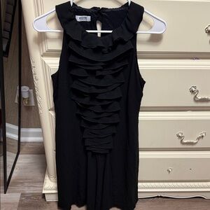 Moschino Cheap and Chic Black Ruffle Dress